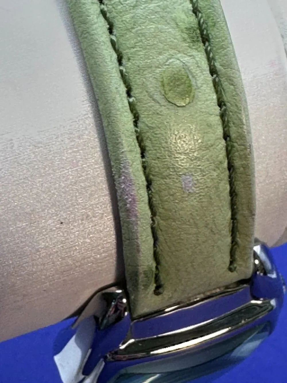 Marcel Drucker Watch Genuine Leather Strap.  Fresh Battery